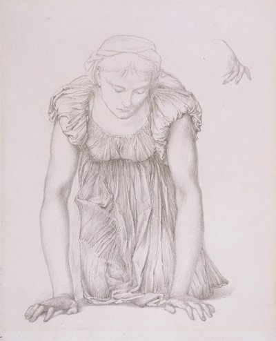 Study of a Kneeling Girl for 
